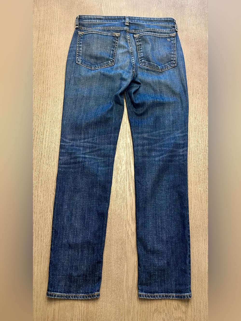 Rag & Bone Dre Low Rise Slim Boyfriend Jeans 26 Donovan Wash Made USA - Picture 5 of 10